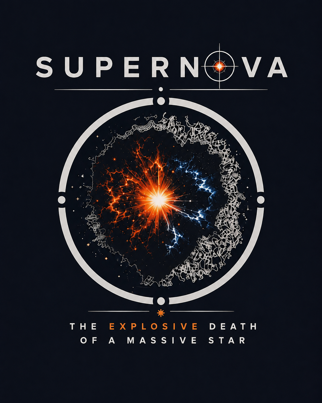 Supernova – Stellar Explosion Graphic T-Shirt - Image 3